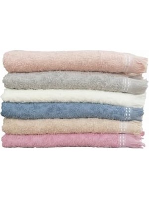 Skygo 6'lı Mutfak Havlusu Seti | 30X50 Cm, Süper Emici, Çabuk Kuruyan, Ekonomik Pamuklu Karışımı | Günlük Mutfak Işleri Için Ideal (Yavruağzı)