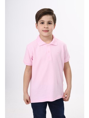 Toontoy Unisex Polo Yaka Düğmeli Uzun Kısa Tişört