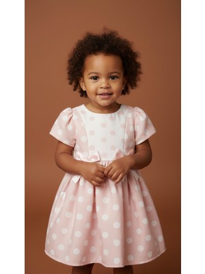 Jolanda Puantiyeli Bebek Özel Gün & Bayram Elbisesi