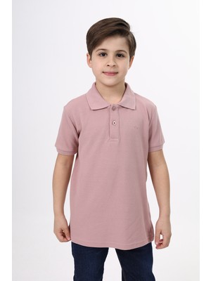 Toontoy Unisex Polo Yaka Düğmeli Uzun Kısa Tişört