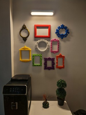 Maksimalist Galeri Duvar Çerçeve Seti | Renkli Süslü Boş Resim Çerçeveleri