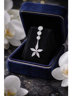 Begonia Accessories 316L Cerrahi Çelik Göbek Piercing Zirkon Taşlı – 2026 Fashion Premium Seri Belly Button Piercing – Kararma Yapmaz, Alerji Karşıtı, Paslanmaz Çelik Göbek Küpesi – Kadın Trend Takı - GP18