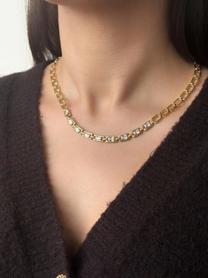 Aurah Baget Taşlı Kolye