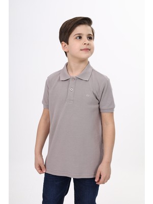 Toontoy Unisex Polo Yaka Düğmeli Uzun Kısa Tişört