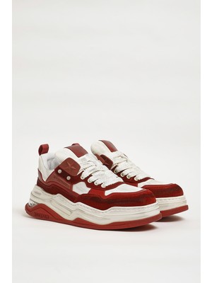 Faruk Balkanas Taylor Model Hakiki Kombinasyonlu Deri Ithal Taban Sneaker Ayakkabı