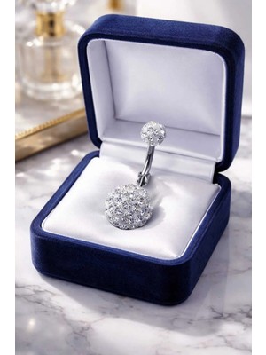 Begonia Accessories 316L Cerrahi Çelik Göbek Piercing Zirkon Taşlı – 2026 Fashion Premium Seri Belly Button Piercing – Kararma Yapmaz, Alerji Karşıtı, Paslanmaz Çelik Göbek Küpesi – Kadın Trend Takı - GP60