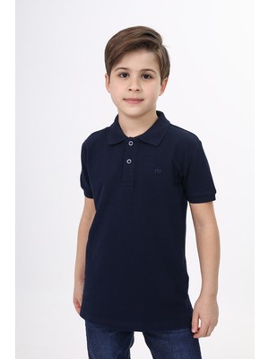 Toontoy Unisex Polo Yaka Düğmeli Uzun Kısa Tişört