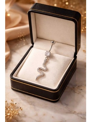 Begonia Accessories 316L Cerrahi Çelik Göbek Piercing Zirkon Taşlı – 2026 Fashion Premium Seri Belly Button Piercing – Kararma Yapmaz, Alerji Karşıtı, Paslanmaz Çelik Göbek Küpesi – Kadın Trend Takı - GP45