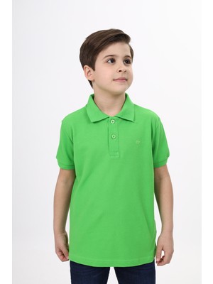 Toontoy Unisex Polo Yaka Düğmeli Uzun Kısa Tişört