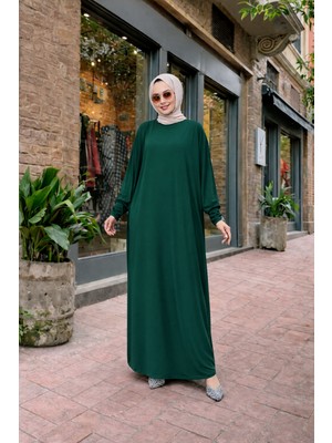 Comstar Kadın Premium Comfort Uzun Yeşil Namaz Elbisesi