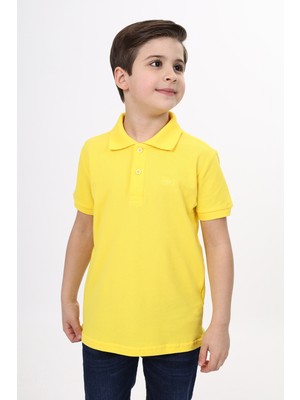 Toontoy Unisex Polo Yaka Düğmeli Uzun Kısa Tişört