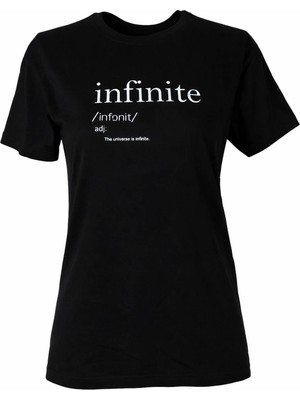 Trender Infinite O Yaka Siyah Kadın T-Shirt 26YDT1000017