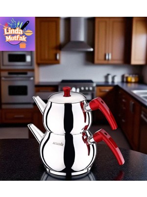 Feyza Design Küçük ve Şık Çaydanlık, Pratik ve Dayanıklı Tasarım, Kolay Kullanım