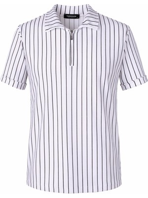 Trender Çizgili  Erkek Polo Yaka T-Shirt Zartem