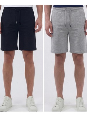 Veleno Erkek 2'li Avantajlı Paket Oversize Relaxed Bermuda Şort Rahat Kalıp