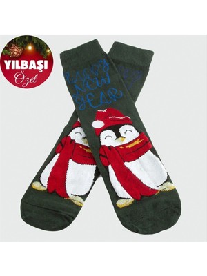 SiHako Penguen Yılbaşı Penye Çorap