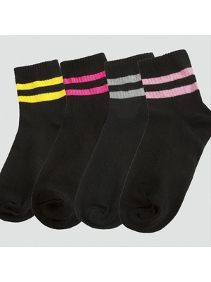 SiHako Çizgili Kolej Çorap 8*28