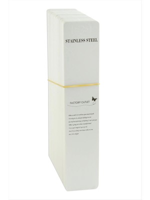 SiHako Çelik Yazılı Dik Kolye Kartı 200 Adet