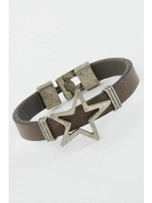 SiHako Yıldız Suni Deri Bileklik