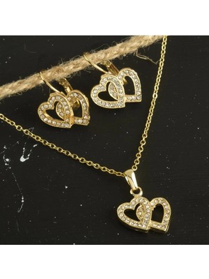 SiHako Kalp Taşlı Set Kolye