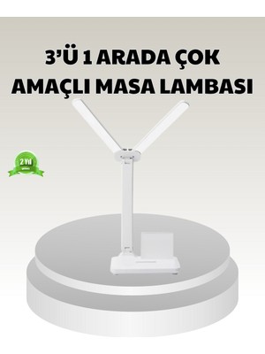 LED Işıklı Masa Lambası - Göz Yormayan Kısılabilir ve Esnek Başlıklı
