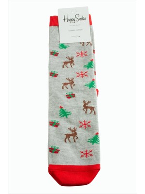 SiHako Geyik Kartanesi Yılbaşı Penye Çorap