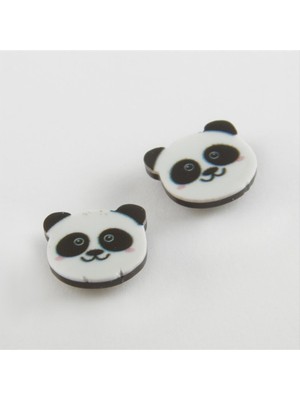 SiHako Panda Mıknatıslı Plastik Çocuk Küpesi