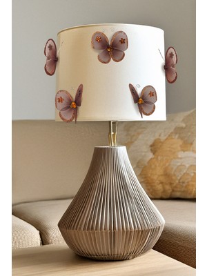 Artikel Kahverengi Taşlı Çengelli Kelebek 12 Adet Perde Süsü, Broş Aksesuar, Hediye Paketi Süsleme Aksesuarı