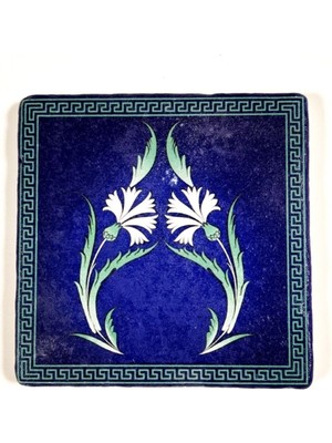 Özgürce Dekoratif Doğal Taş Banyo Gider Kapağı Süsü 10X10 cm