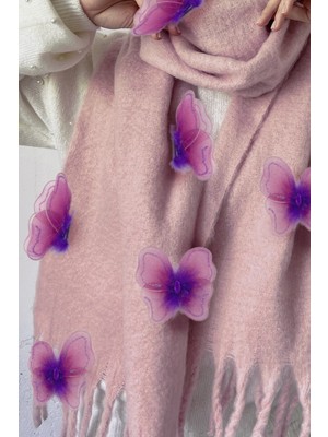 Artikel Mixed Mor Kelebek 6 Adet Perde Süsü, Broş Aksesuar, Hediye Paketi Süsleme Aksesuarı