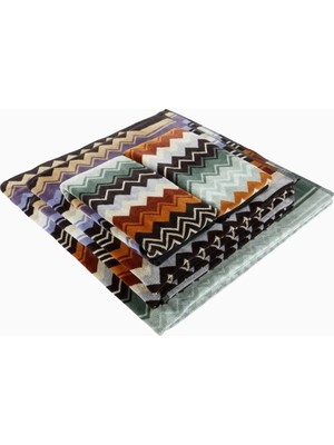 Missoni Giacomo 5 Parça Çok Renkli Tasarım Havlu Seti