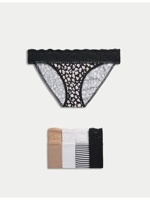 Marks & Spencer 5'li Dantel Detaylı Bikini Külot Seti