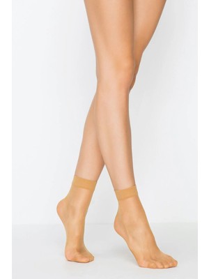 Multi Butik Multipa Rossey Parlak FIT(15D) Soket Çorap-Ten 57- (12 Çift)