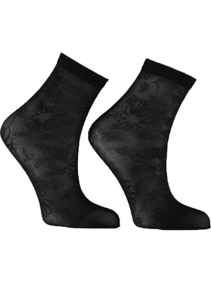 Desimo Desenli Soket 40 Den Siyah Çorap 5 Adet