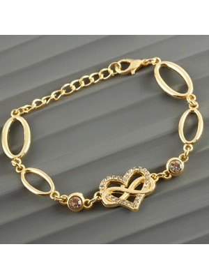 Osense Kalp Taşlı Trend Bileklik