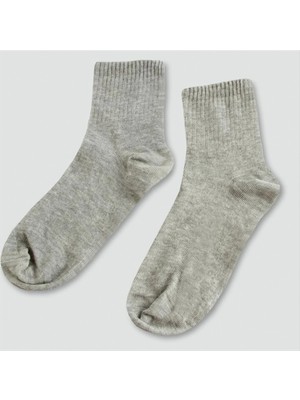 SiHako Gri Renkli Kolej Çorap 8*28