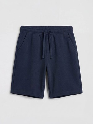 LC Waikiki Lacivert Beli Lastikli Erkek Çocuk Şort  (S6)