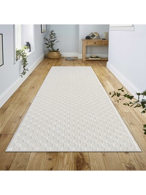 Oreyra Krem Bej Pamuk Taban Modern Makina Dokuma Salon Koridor Mutfak Çocuk Oturma Odası Halı Kilim Yolluk