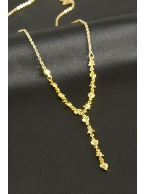 Zero Land Storozal Kalp Yıldız Y Kolye - Gümüş Rengi