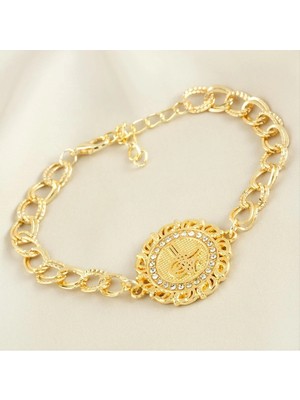 Esranın Dünyası Osmanlı Tuğralı Taşlı Bileklik RSBİJ34-ESRDNS