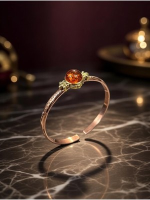 Anka Select Doğal Akik Taşlı %100 Bakır Bileklik