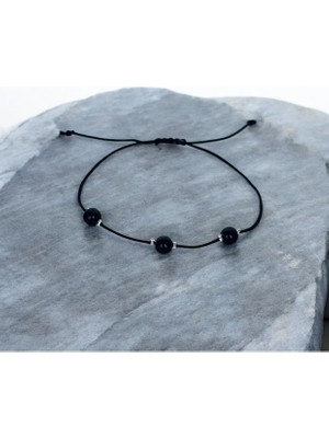 Bonicce Bileklik Dilek ve Şans Orijinal Oniks Taşlı Bileklik