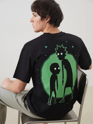 Lc Waikiki Yeni Sezon Bisiklet Yaka Rick And Morty Baskılı Erkek Tişört