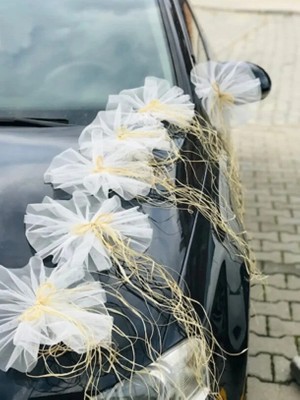 Bonicce 15 Adet Düğün Arabası Süsü Gelin Arabası Konvoy Süsü Bohça Süsü Çeyiz Süsü