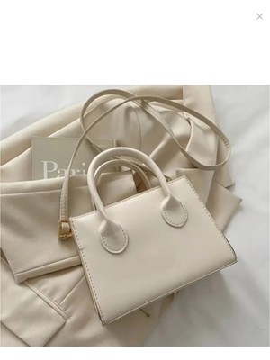 Bag & More Şık Beyaz El & Omuz Çantası