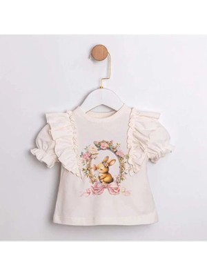 ministok Stella Kız Bebek T-Shirt- Etek Takım