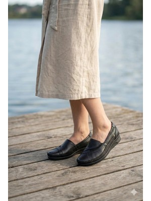 Forelli Kadın Ortopedik Şık Yumuşak Hakiki Deri Günlük Ayakkabı F26Y/CM48010