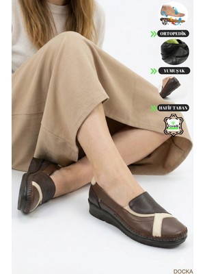 Forelli Kadın Ortopedik Şık Yumuşak Hakiki Deri Günlük Ayakkabı F26Y/CM48010