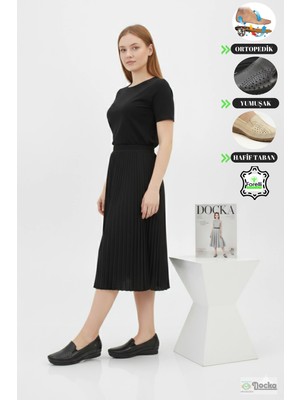 Forelli Kadın Hakiki Deri Düz Taban Ortopedik Şık Yumuşak Yazlık Ayakkabısı F26Y/CM51301