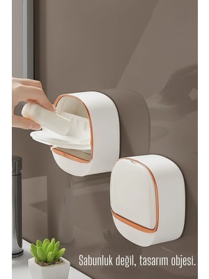 Creatividad Solutions Tasarım Obje 2 Li Sabunluk - Kendinden Yapışkanlı Sabunluk 722141